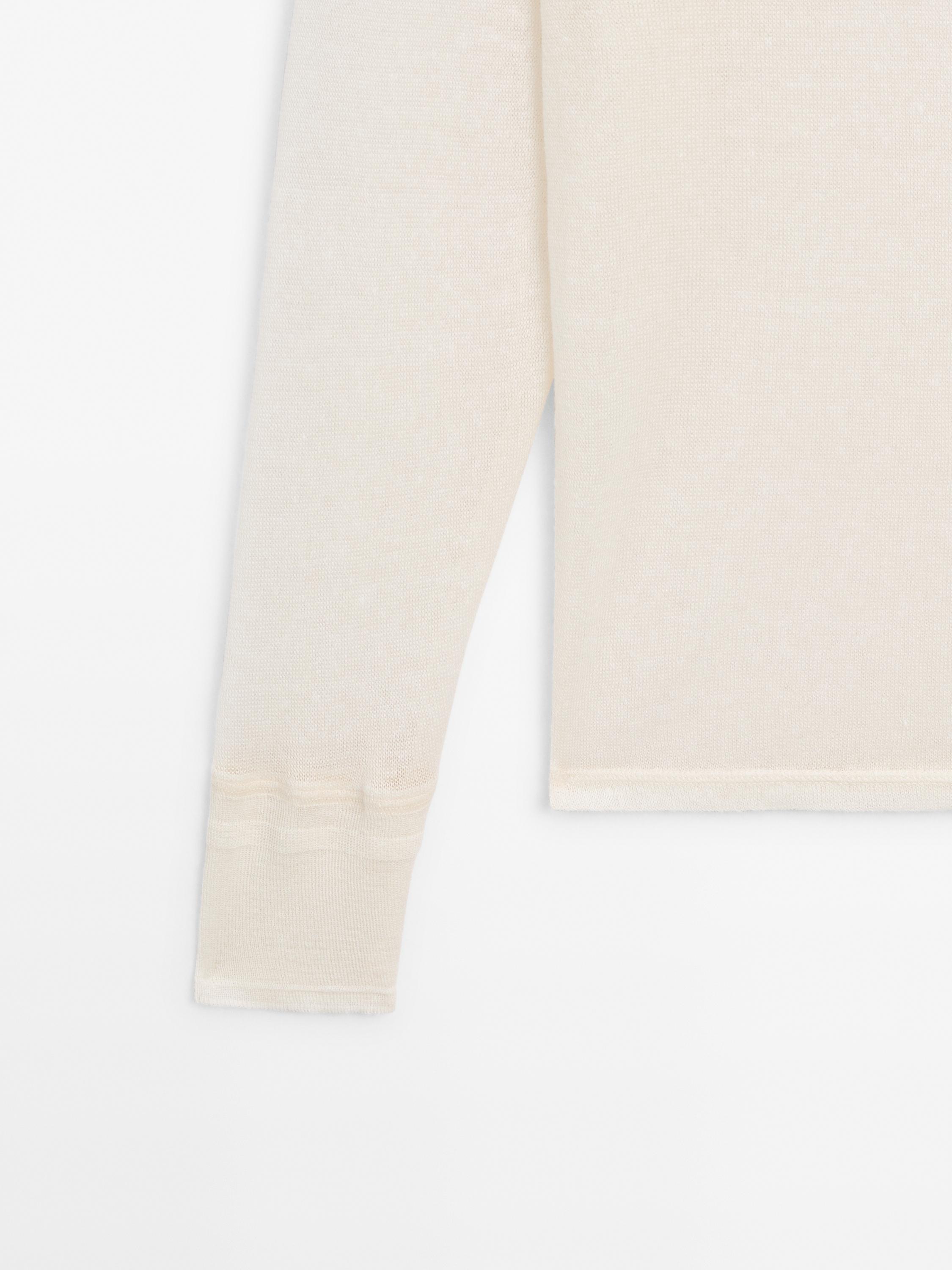Lightweight wool linen blend T-shirt